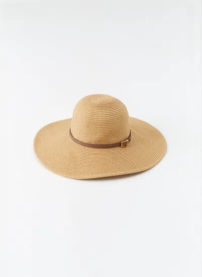 Melissa Odabash Jemima Beige Hat In Brown