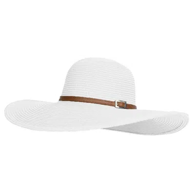 Melissa Odabash Jemima Hat White/tan