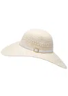 Melissa Odabash Jemima Woven Hat In White