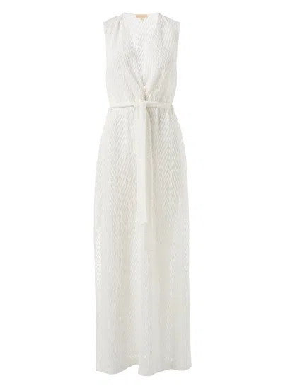 Melissa Odabash Jenny White Long Kaftan