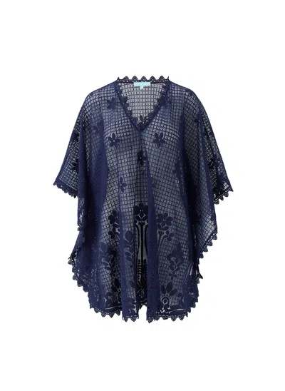 Melissa Odabash Josie Navy Kaftan In Black