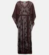 Melissa Odabash June Cotton-blend Kaftan In Brown