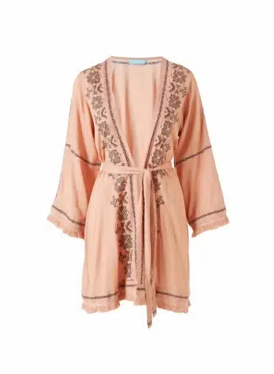 Melissa Odabash Kara Cr In Tan/brown In Pattern
