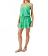 Melissa Odabash Kelly Cotton Minidress In Green