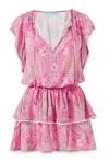 Melissa Odabash Keri Blush Paisley Dress In Pink