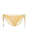 Melissa Odabash Key West Bikini Bottom Jungle In Orange