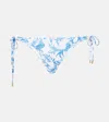 Melissa Odabash Key West Printed Bikini Bottom In Blue