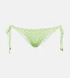 Melissa Odabash Key West Printed Bikini Bottoms In Links Lime