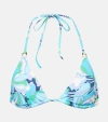 Melissa Odabash Key West Ring-detail Bikini Top In Blue