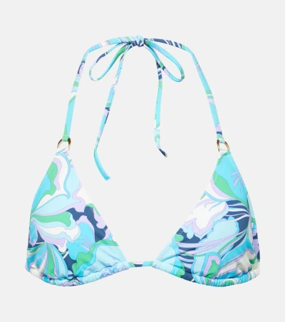 Melissa Odabash Key West Ring-detail Bikini Top In Blue