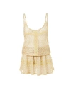 Melissa Odabash Khloe Knit Mini Dress Gold In Yellow