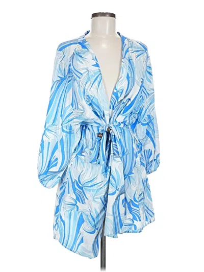 Pre-owned Melissa Odabash Kimono In Blue