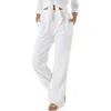 Melissa Odabash Krissy Core Cotton Gauze Cover-up Pants In White