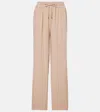 Melissa Odabash Krissy Cotton Sweatpants In Beige