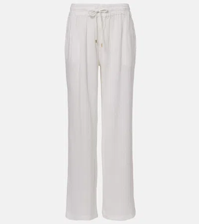 Melissa Odabash Krissy Cotton Wide-leg Pants In Multi