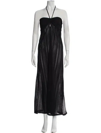 Pre-owned Melissa Odabash Lace Pattern Cover-up In Black