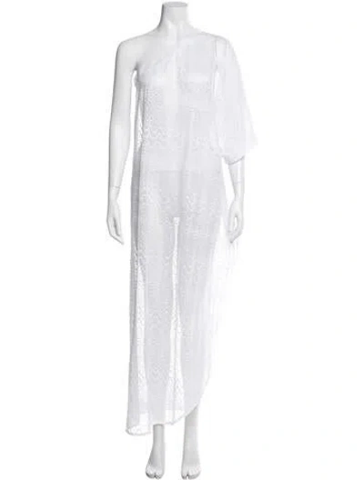 Pre-owned Melissa Odabash Lace Pattern Cover-up In White