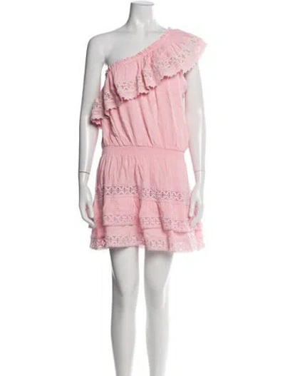 Pre-owned Melissa Odabash Lace Pattern Mini Dress W/ Tags In Pink