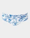 Melissa Odabash Leaf Bel Air Bikini Bottoms In Blue Leaf
