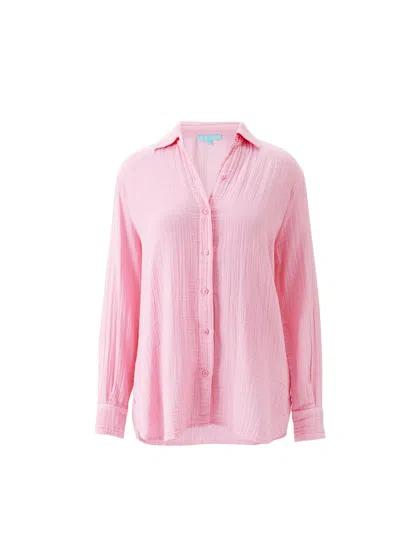 Melissa Odabash Leona Rose Shirt In Pink