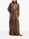 Melissa Odabash Skylar Leopard-print Maxi Dress In Brown