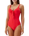 Melissa Odabash Lisbon Classic One-piece Swimsuit In Red