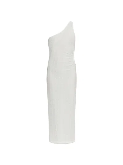Melissa Odabash Lizzie One-shoulder Maxi Dress In White