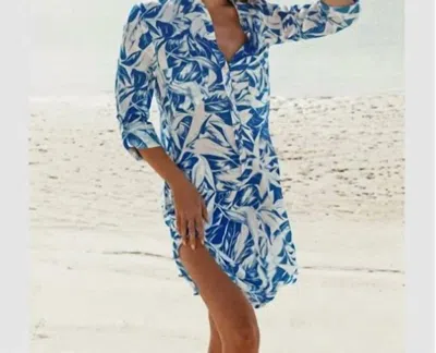 Melissa Odabash Lois Shirt Dress In Print In Multi