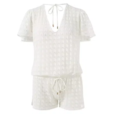 Melissa Odabash Lola Playsuit White