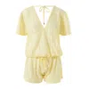 Melissa Odabash Lola Playsuit Yellow In Yellow