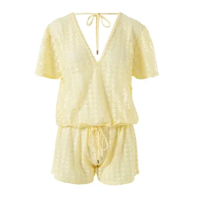Melissa Odabash Lola Playsuit Yellow