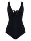 Melissa Odabash London Eyelet-detail Swimsuit In Black