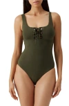 Melissa Odabash London One-piece Swimsuit In Green