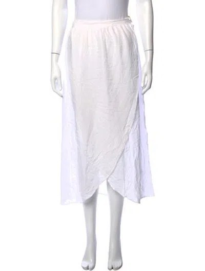Pre-owned Melissa Odabash Long Skirt In White