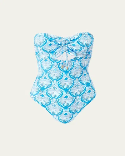 MELISSA ODABASH LOTUS LUCCA STRAPLESS ONE-PIECE SWIMSUIT
