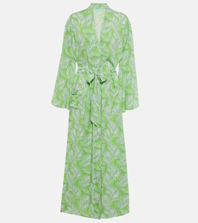 Melissa Odabash Louisa Printed Robe In Green