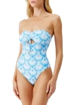 Melissa Odabash Lotus Lucca Strapless One-piece Swimsuit In Lotus
