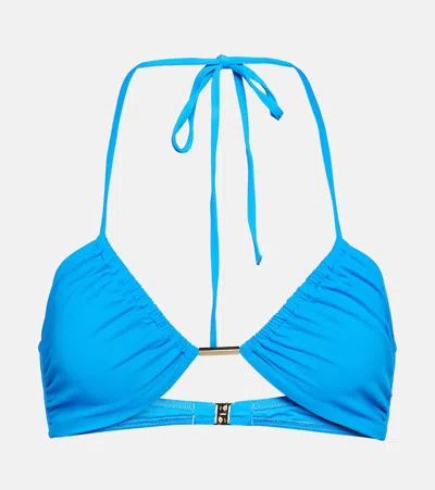 Melissa Odabash Luxor Halterneck Bikini Top In Cobalt