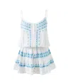 Melissa Odabash Luxury White Summer Mini Dress In Multi