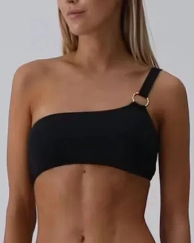 Melissa Odabash Majorca Oneshoulder Bikini Top In Black