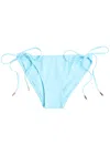 Melissa Odabash Maldives Embellished Bikini Briefs In Light Blue