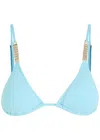 Melissa Odabash Maldives Chain-embellished Bikini Top In Light Blue