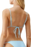 Melissa Odabash Maldives Embellished Bikini Top In Sky