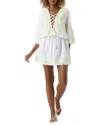 Melissa Odabash Martina Linen-blend Short Dress In White