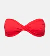 Melissa Odabash Martinique Bandeau Bikini Top In Red
