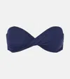 Melissa Odabash Martinique Strapless Bikini Top In Navy