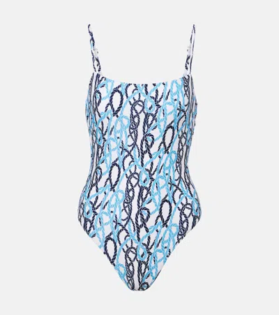 Melissa Odabash Maui Striped Swimsuit In Multicoloured