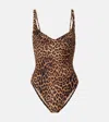 Melissa Odabash Mauritius Leopard-print Swimsuit In Multi
