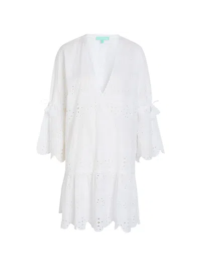 Melissa Odabash May Broderie-anglaise Mini Dress In White