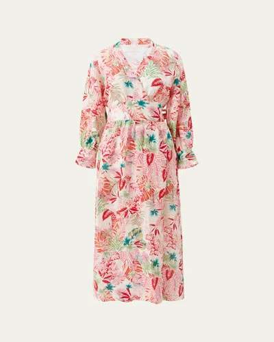 Melissa Odabash Melina Maxi Wrap Dress In Hawaiian